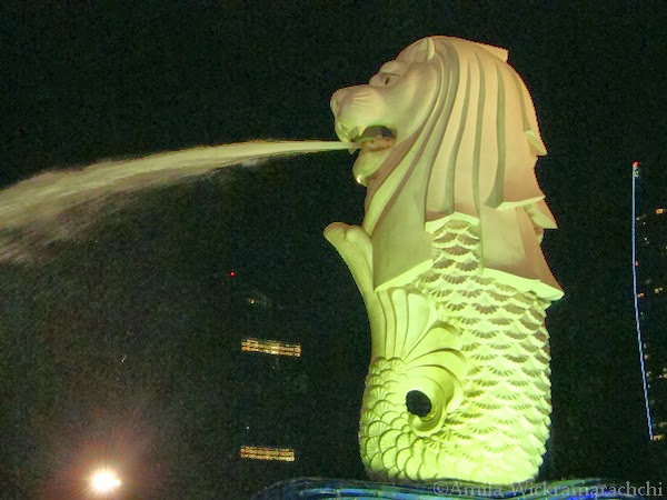 The Merlion Statue in Singapore
