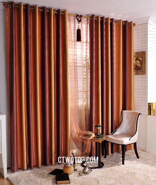Ideas 30 of Burnt Orange Striped Curtains
