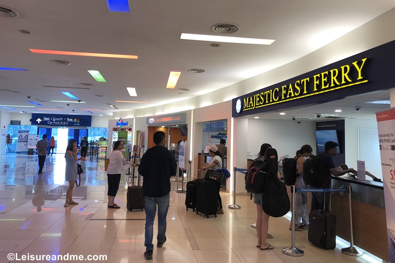 Majestic Fast Ferry Counter at Tanah Merah Ferry Terminal