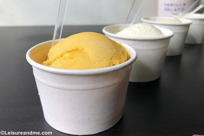 Passionfruit sorbet