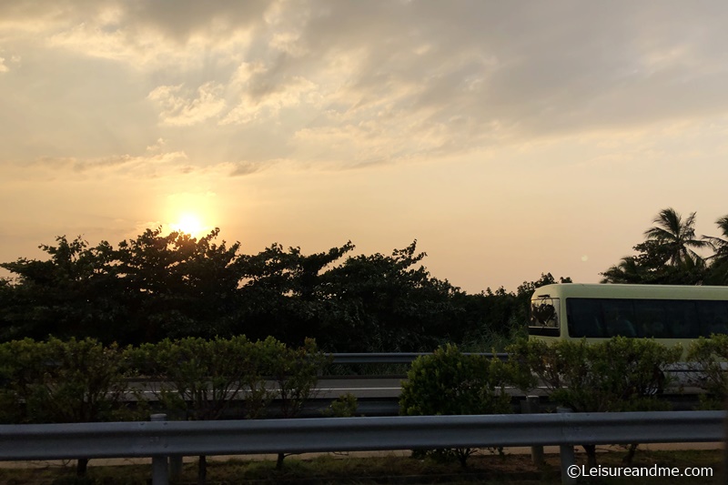 Sunset at Colombo Katunayake Expressway 