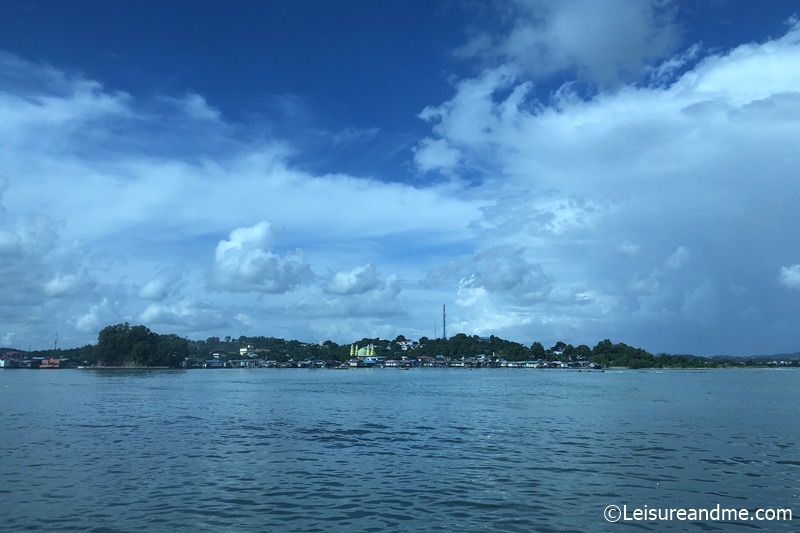Views of Batam Island, Indonesia from the ocean