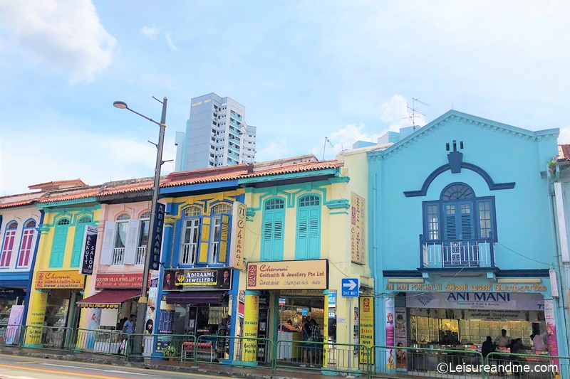 colourful shophouses- Little India