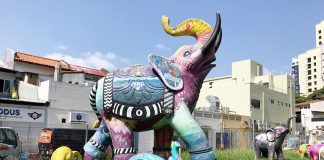 Elephant Sculptures Little India