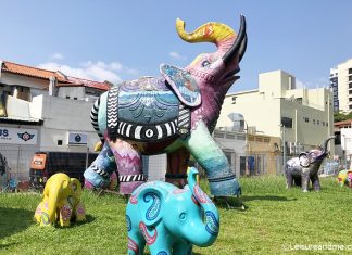 Elephant Sculptures Little India