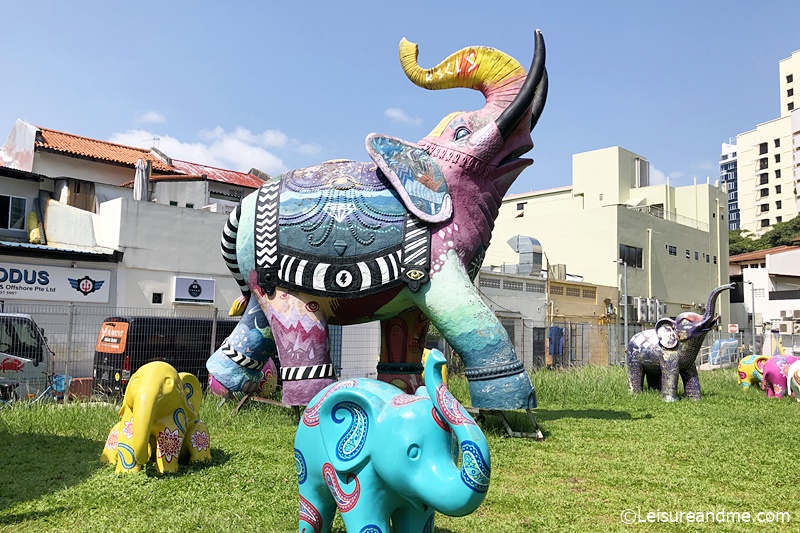 Elephant Sculptures Little India