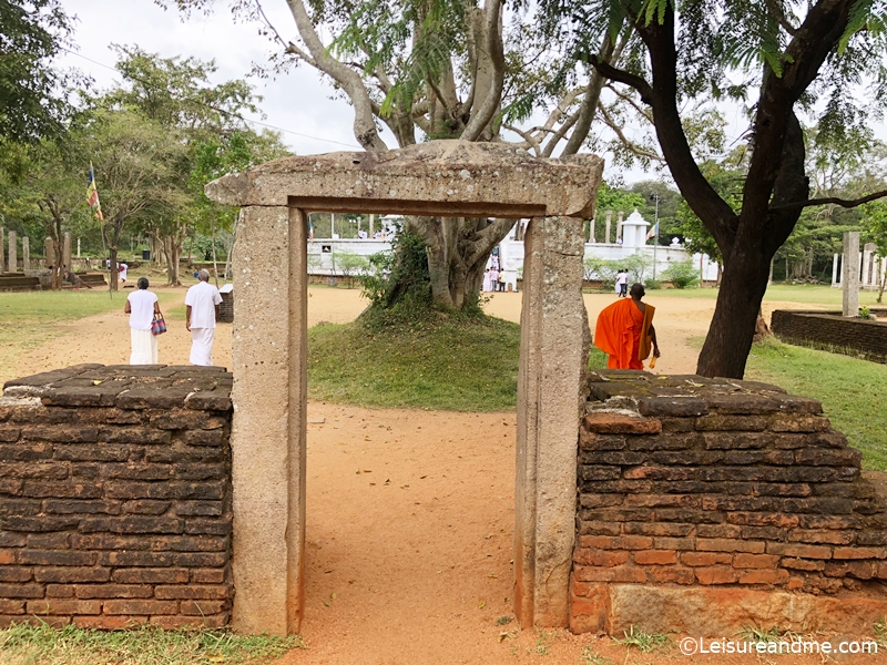 Lankarama temple stone frame